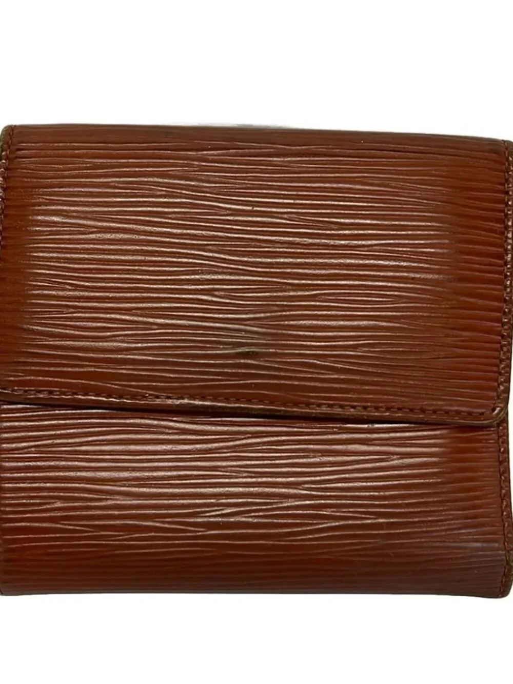 LOUIS VUITTON Porte Monnaie Billets Cartes Credit M63483 Kenyan Brown Epi